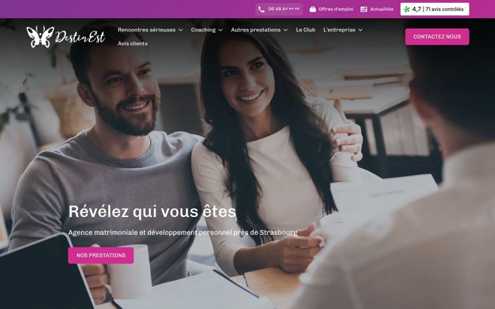Screenshot of destinest.com