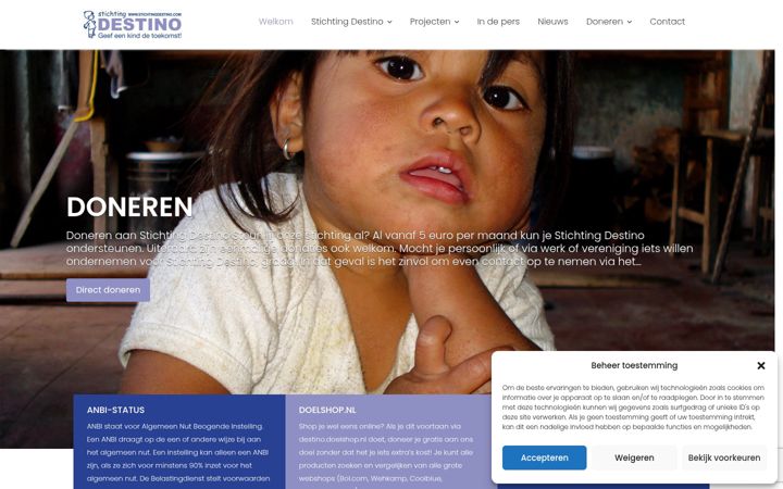 Ekrano kopija destino-foundation.org