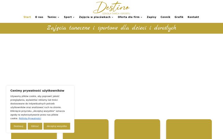 Snímek obrazovky destino.info.pl
