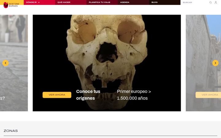 Screenshot of destinoburgos.com
