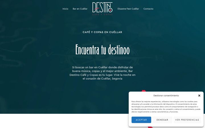 Screenshot of destinocuellar.com