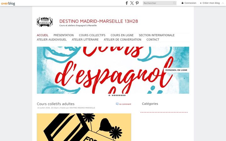 Screenshot of destinomadridmarseille.org