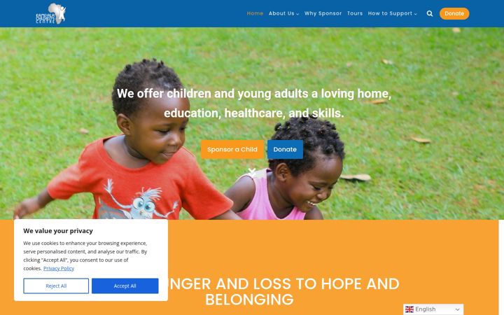 Ekrano kopija destinyafrica.org