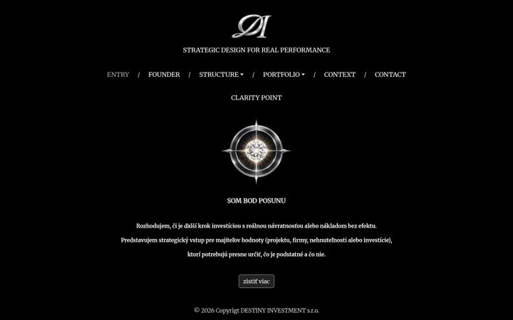 Captură de ecran a destinyinvestment.net