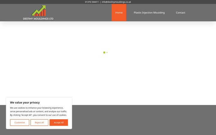 Screenshot of destinymouldings.co.uk