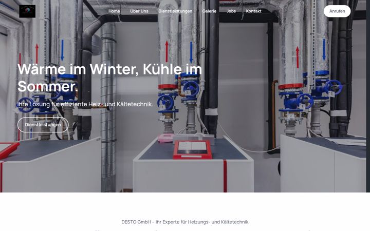 Screenshot of desto-gmbh.ch