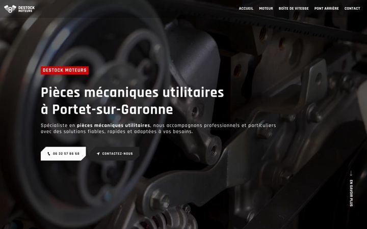 Screenshot του destock-moteurs.fr