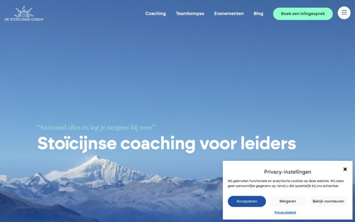 Screenshot ta' destoicijnsecoach.nl