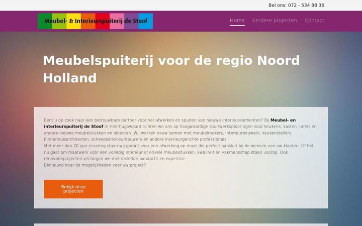 Captură de ecran a destoofmeubeleninterieurspuiterij.nl
