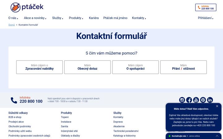 Screenshot von destovka-ptacek.cz
