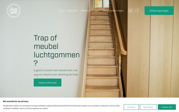 Screenshot of destraaljagers.be