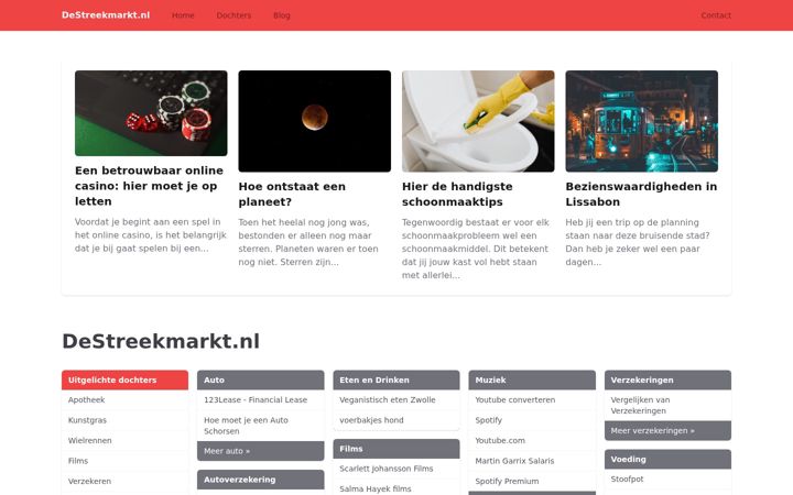 Snimka zaslona za destreekmarkt.nl