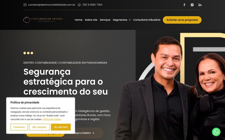 Screenshot van destrocontabilidade.com.br