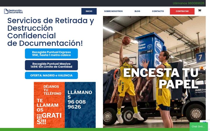 Képernyőkép: destrucciondedocumentos.es