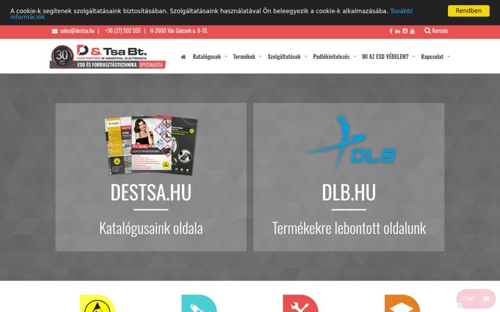 Zrzut ekranu destsa.hu