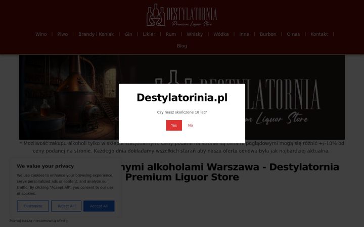 Ekrano kopija destylatornia.pl