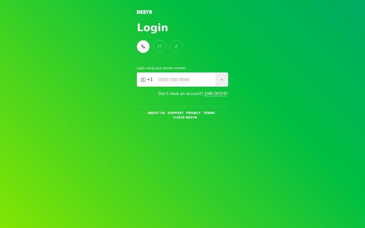 Screenshot of desyr.com
