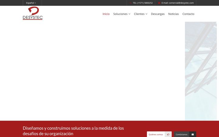 Screenshot of desystec.com