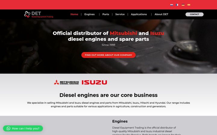 Screenshot of det-engines.com