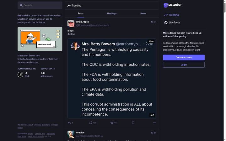 Screenshot of det.social
