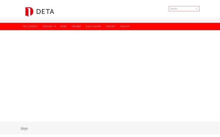 Screenshot von deta.cz