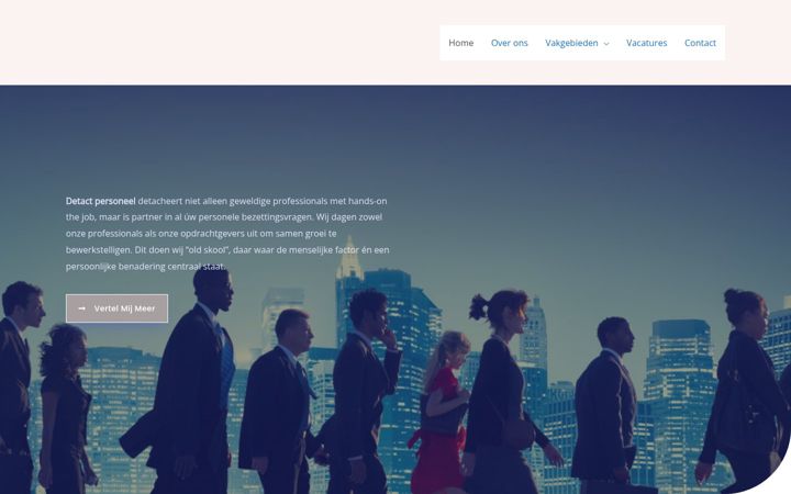 Screenshot of detact.nl