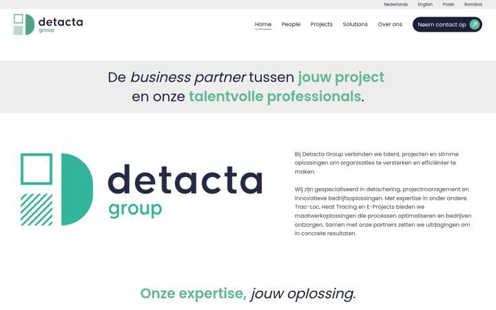 Screenshot di detacta.nl
