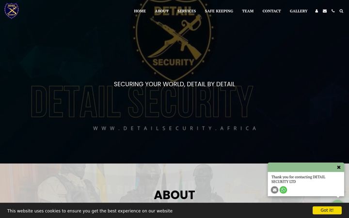 Screenshot of detail-security.com