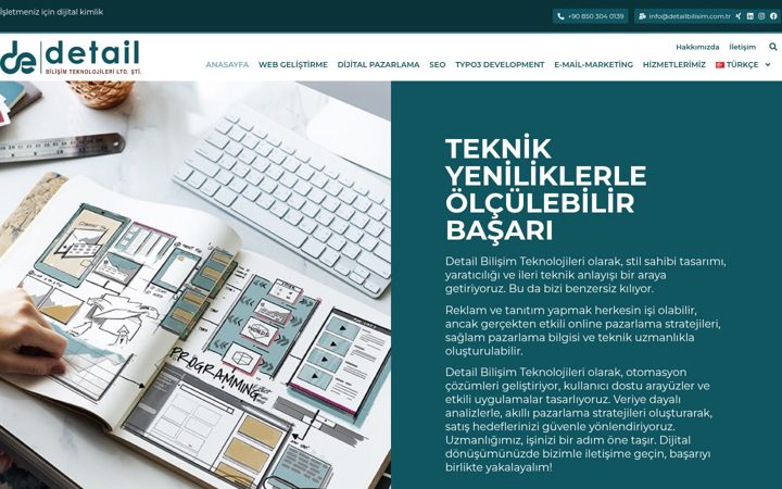 Képernyőkép: detailbilisim.com.tr