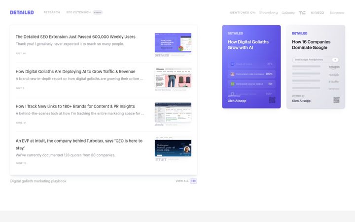 Screenshot of detailed.com