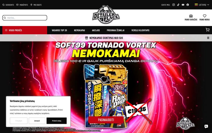 Screenshot of detailerplace.com