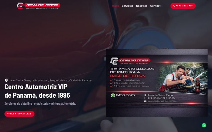 Screenshot of detailingcenter.com