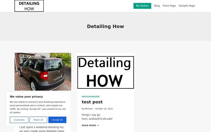 Screenshot of detailinghow.com