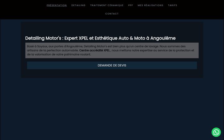 Screenshot of detailingmotors16.fr