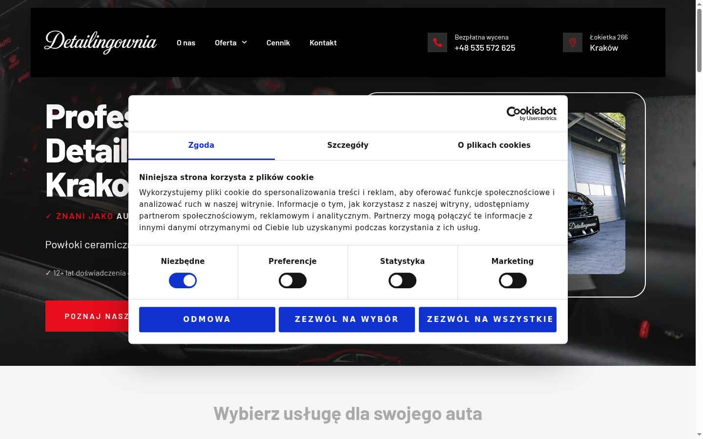 Sutikimo reklamjuostės, rodytos prieš bet kokią sąveiką, ekrano kopija