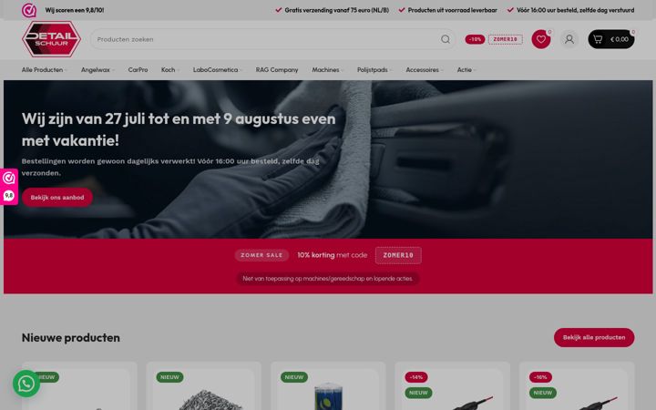 Screenshot di detailschuur.nl