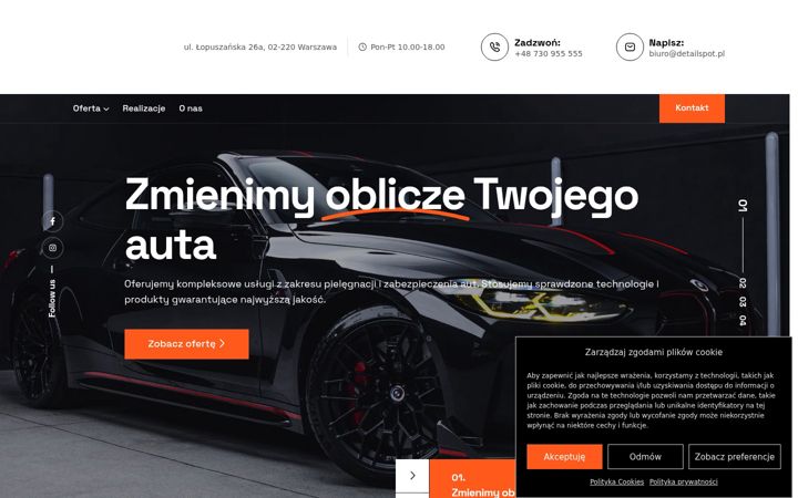 Screenshot ta' detailspot.pl