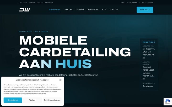 Screenshot of detailzwash.com