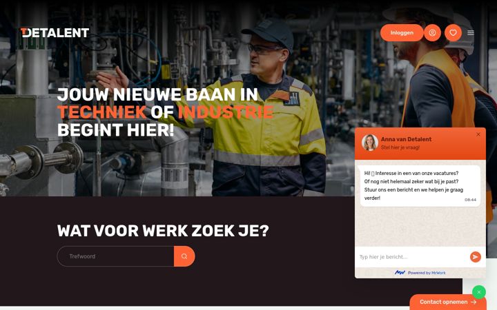 Képernyőkép: detalent.nl
