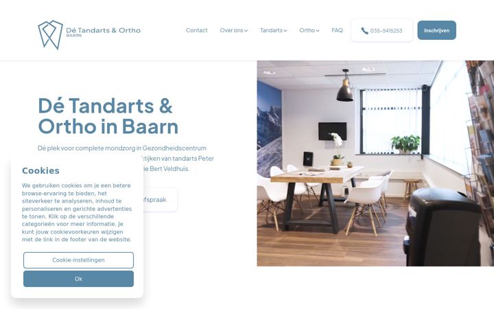 Screenshot of detandartsorthobaarn.nl
