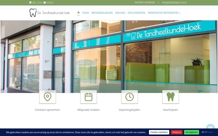 Screenshot of detandheelkundehoek.nl