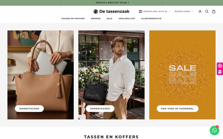 Screenshot of detassenzaak.nl