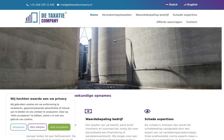 Screenshot of detaxatiecompany.nl