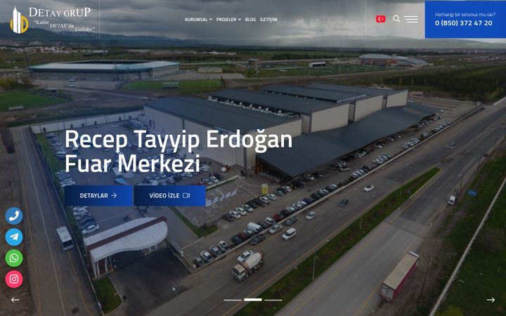 Képernyőkép: detaygroup.com.tr
