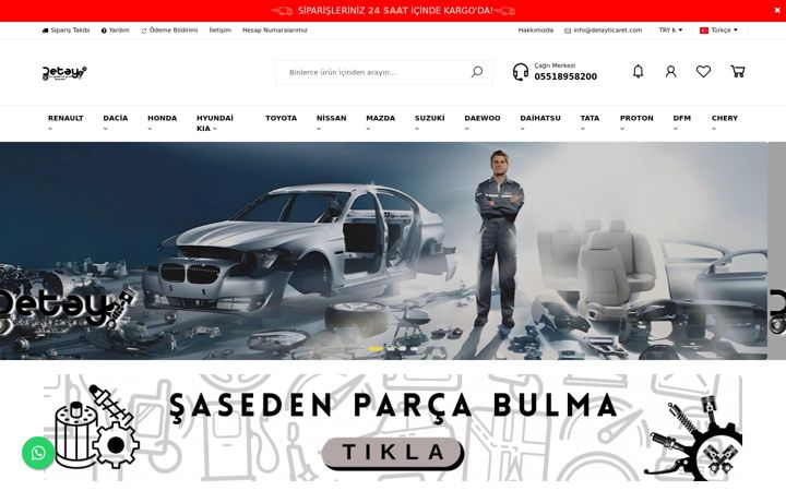 Screenshot of detayticaret.com