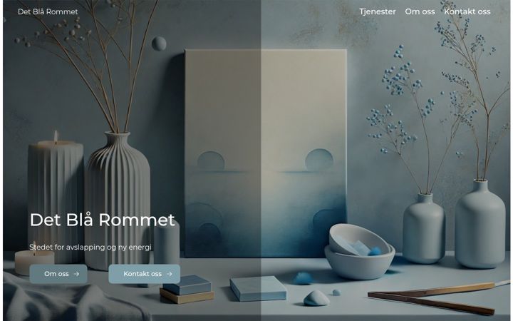Skjermbilde av detblarommet.no