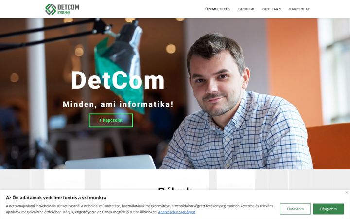 Screenshot di detcomajanlatok.hu