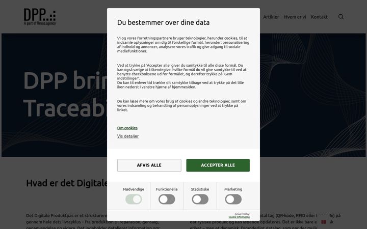 Zrzut ekranu detdigitaleproduktpas.dk