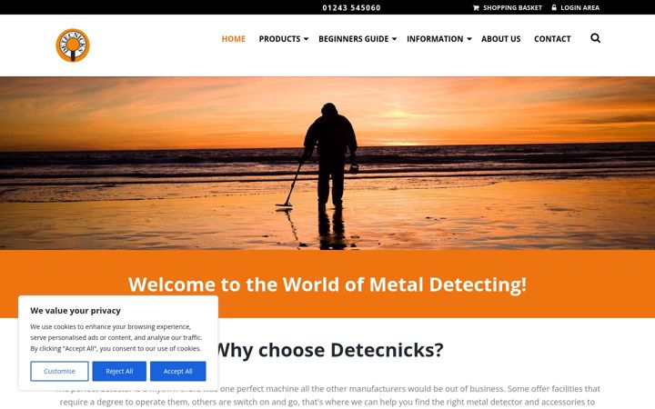 Screenshot of detecnicks.co.uk