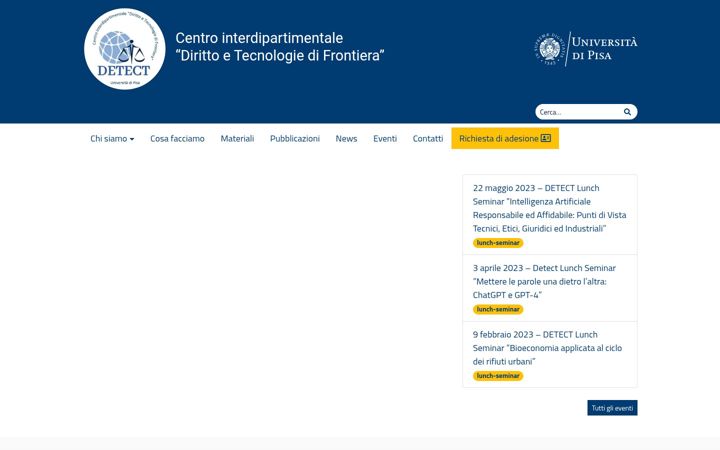 Екранна снимка на detect.unipi.it